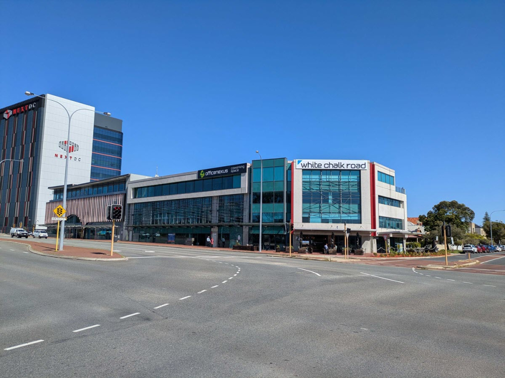 White Chalk Road office on corner of Lord St and Parry Street in Perth, Western Australia.