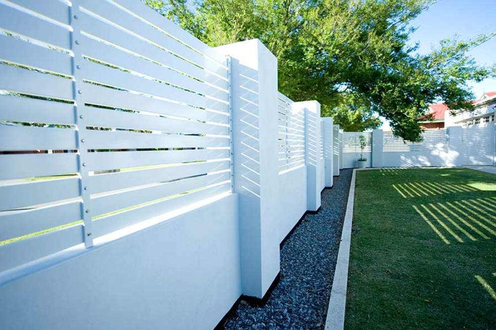 Residential fences manufactured and installed by Fencemakers in Perth.