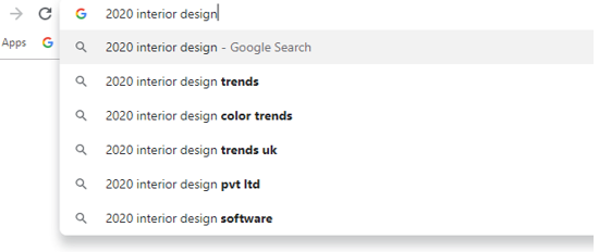 google search interior design.